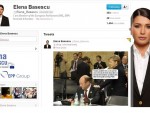 Elena Basescu pe Twitter cu o foto funny cu Traian Basescu si Angela Merkel