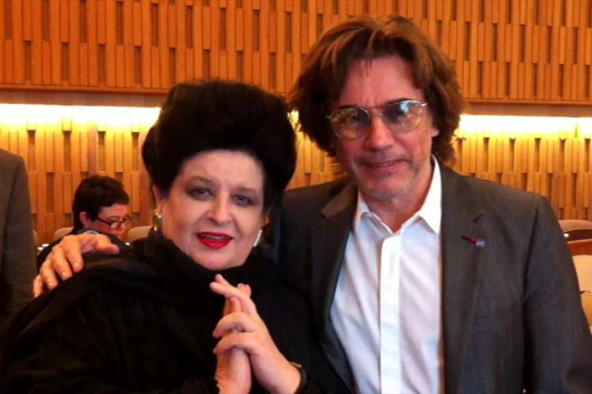 Mariana Nicolesco si Jean-Michel Jarre, Ambasadori Onorifici UNESCO.jpg