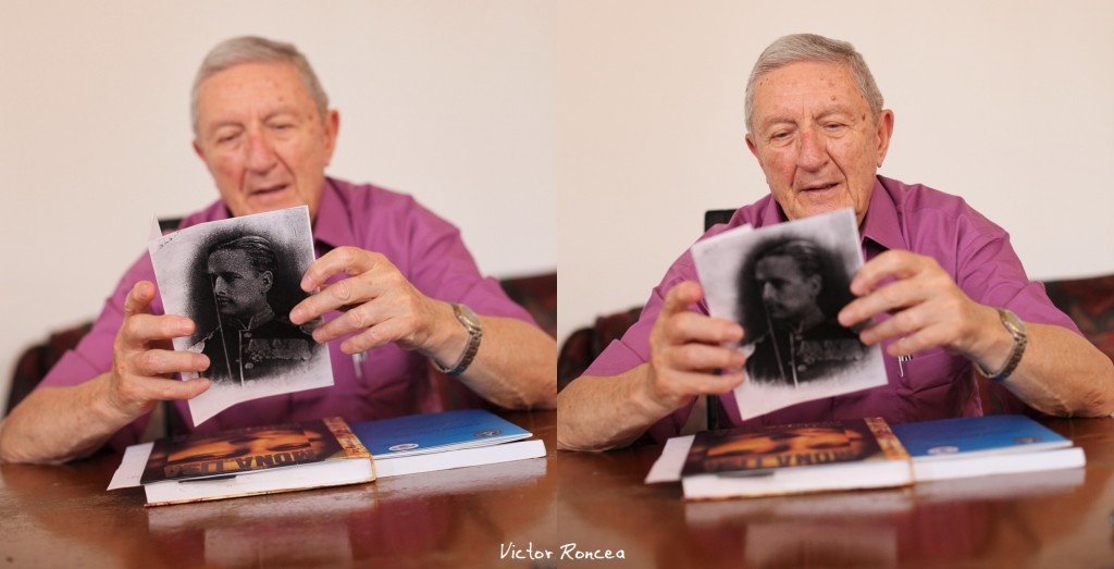 Gen Victor Stanculescu la Jilava cu portretul stramosului sau rus - Foto Victor Roncea - 09.07.2013