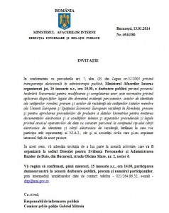 Invitatie Documente cu Cip MAI Ian 2014 - Ziaristi Online'