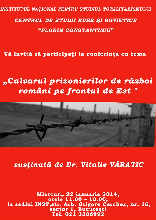 Romanian prisoners in USSR 22 ianuarie 2014 INST via Ziaristi Online