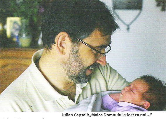 Iulian Capsali cu cel de-al optulea copil- Revista Familia Ortodoxa