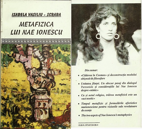 Isabela Vasiliu Scraba -Metafizica lui Nae Ionescu