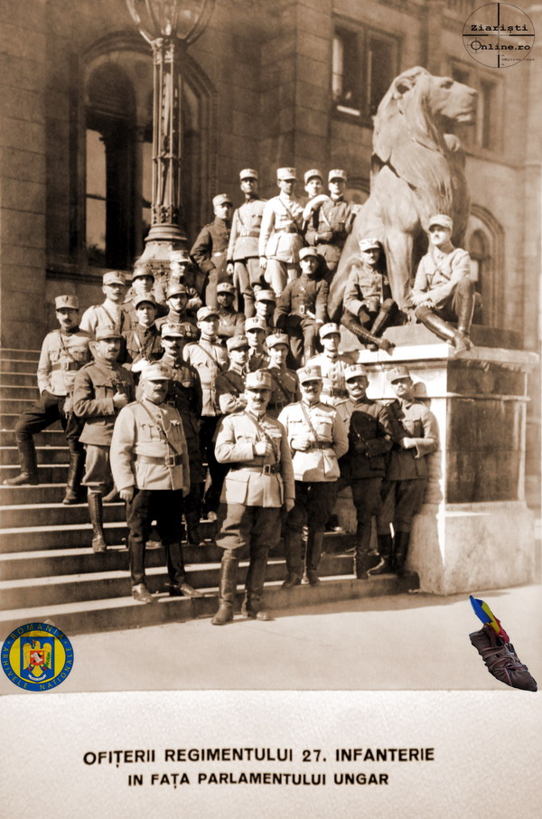8-Ofiterii-Reg-27-Infanterie-la-Parlamentul-Ungariei-Armata-Romana-la-Budapesta-Foto-Roncea-Ro-Ziaristi-Online-Arhivele-Nationale