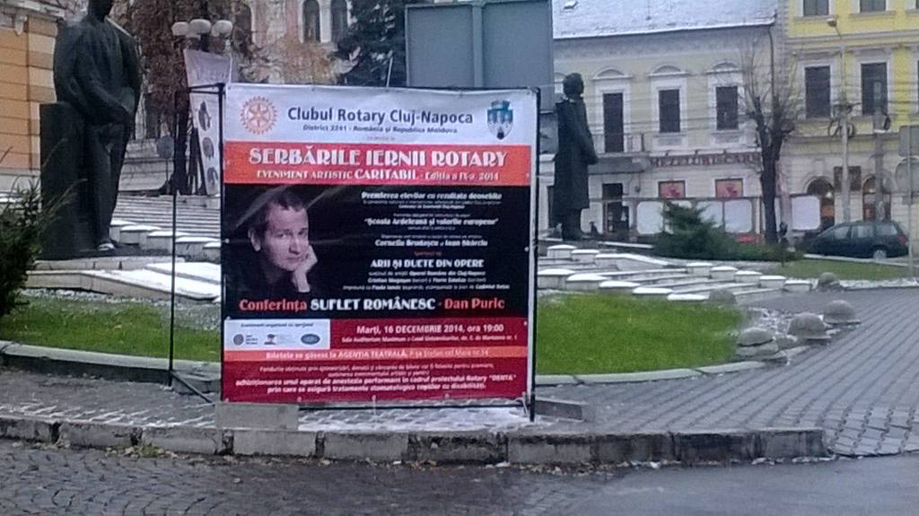 Dan Puric Clubul Rotary Moldova Romania la Cluj 16 decembrie 2014