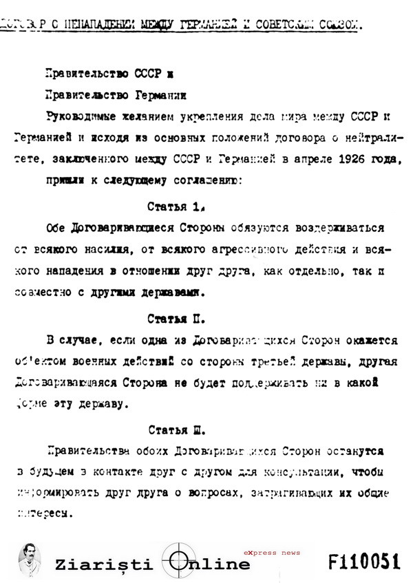 Pactul Molotov - Ribbentrop si Protocolul Secret Hitler Stalin Rusa - Ziaristi Online 1