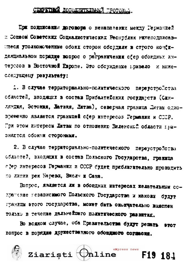Pactul Molotov - Ribbentrop si Protocolul Secret Hitler Stalin Rusa - Ziaristi Online 3