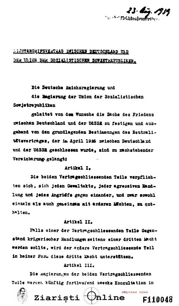 Pactul Molotov - Ribbentrop si Protocolul Secret Hitler Stalin - Ziaristi Online 1