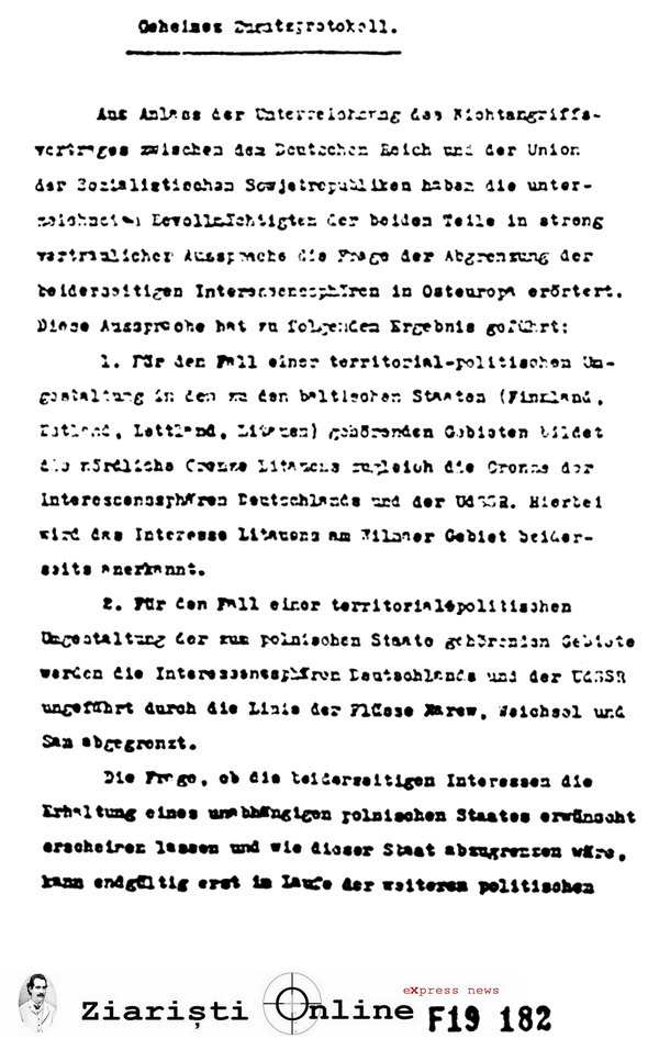 Pactul Molotov - Ribbentrop si Protocolul Secret Hitler Stalin - Ziaristi Online 4