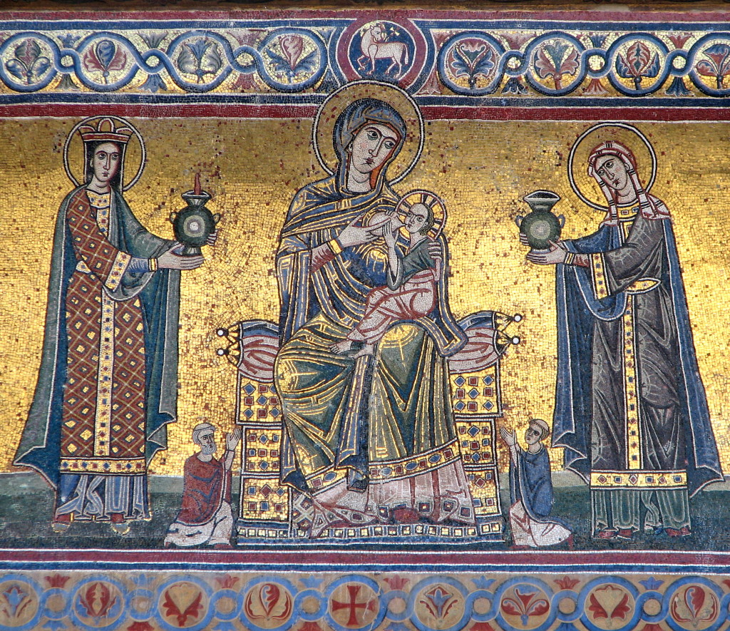 Santa Maria in Trastevere - Our Lady Breastfeeding the Infant Sec 13