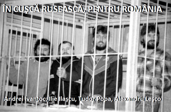 Andrei Ivantoc - Ilie Ilascu - Tudor Popa - Alexandru Lesco in cusca la Tiraspol
