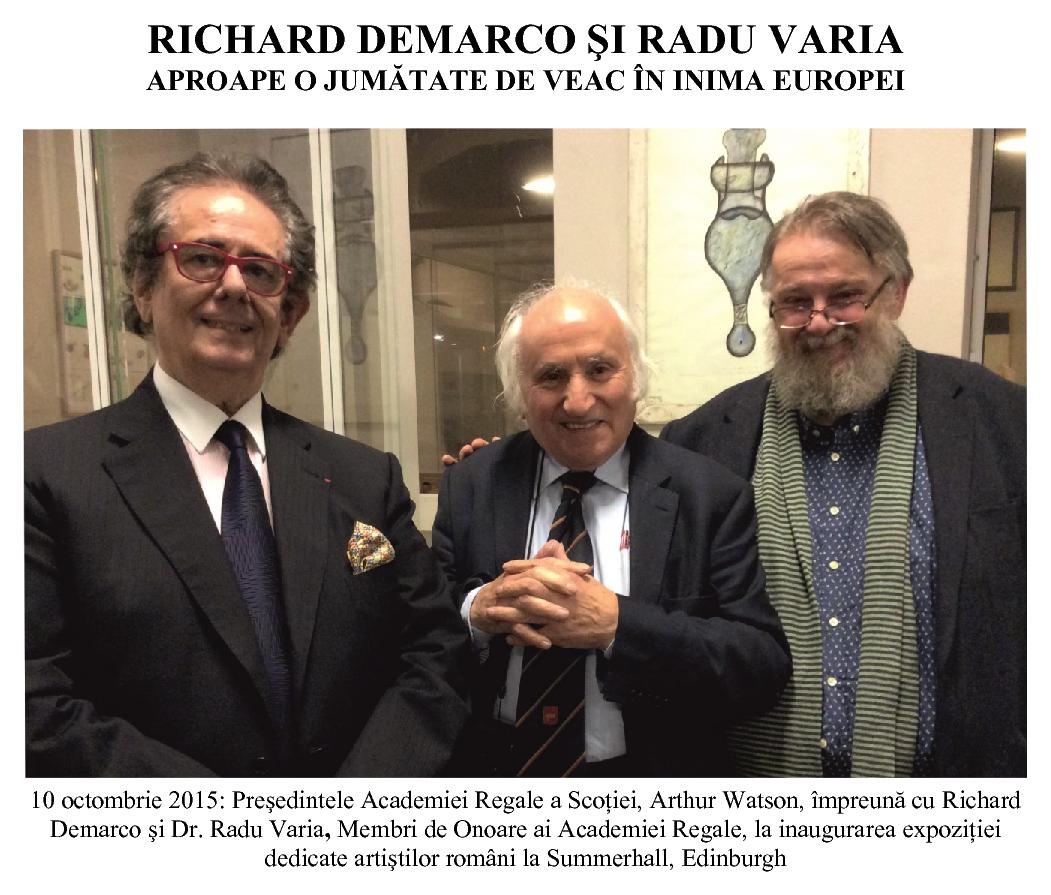 Radu Varia - Richard Demarco - Academia Regala a Scotiei - Edinburgh 2015