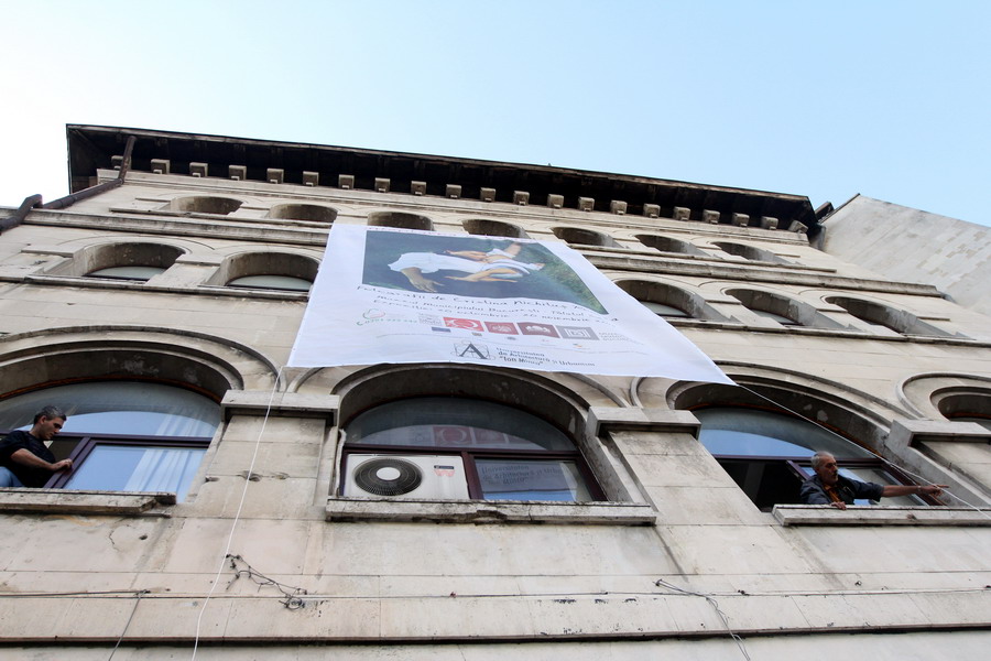07 Instalare Banner Aniela Petreanu - Arhitectura - Alaptarea e Iubire de Cristina Nichitus Roncea