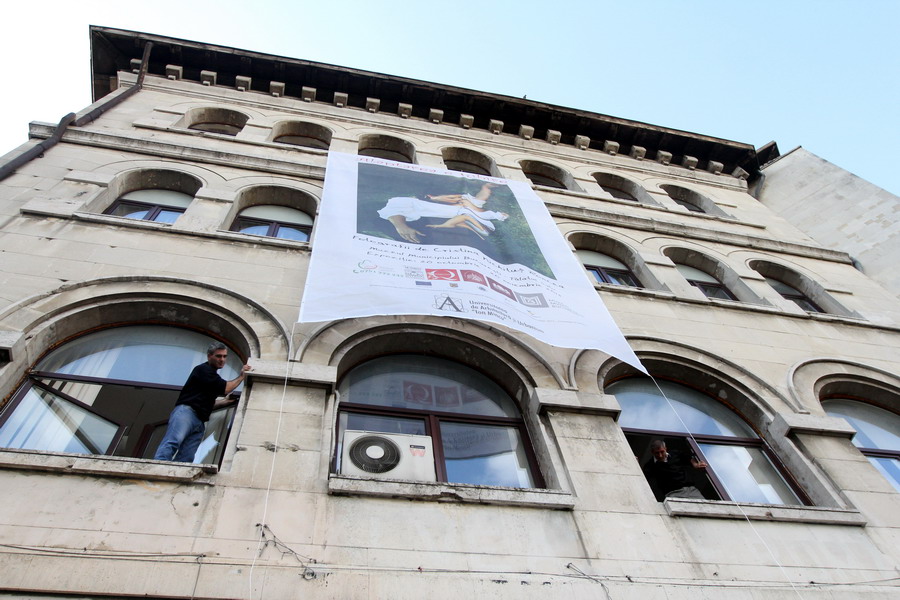08 Instalare Banner Aniela Petreanu - Arhitectura - Alaptarea e Iubire de Cristina Nichitus Roncea