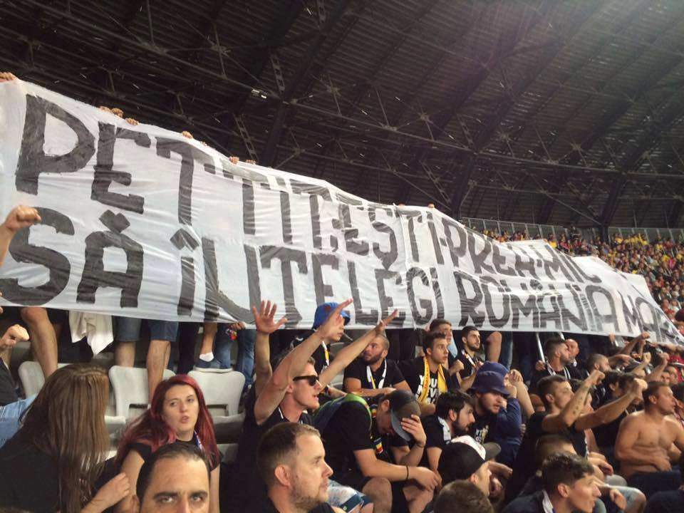 James Pettit pe Cluj Arena la meciul Romania - Muntenegru 4.09.2016