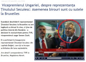 Semen Zsolt Tinutul Secuiesc Bruxelles TVR Semen Zsolt Tinutul Secuiesc Bruxelles TVR