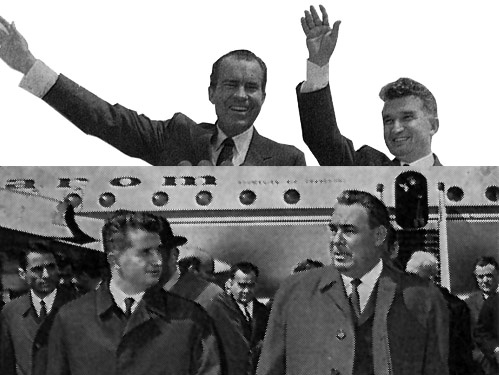 Cold War - Ceausescu Brejnev Nixon Romania Rusia SUA