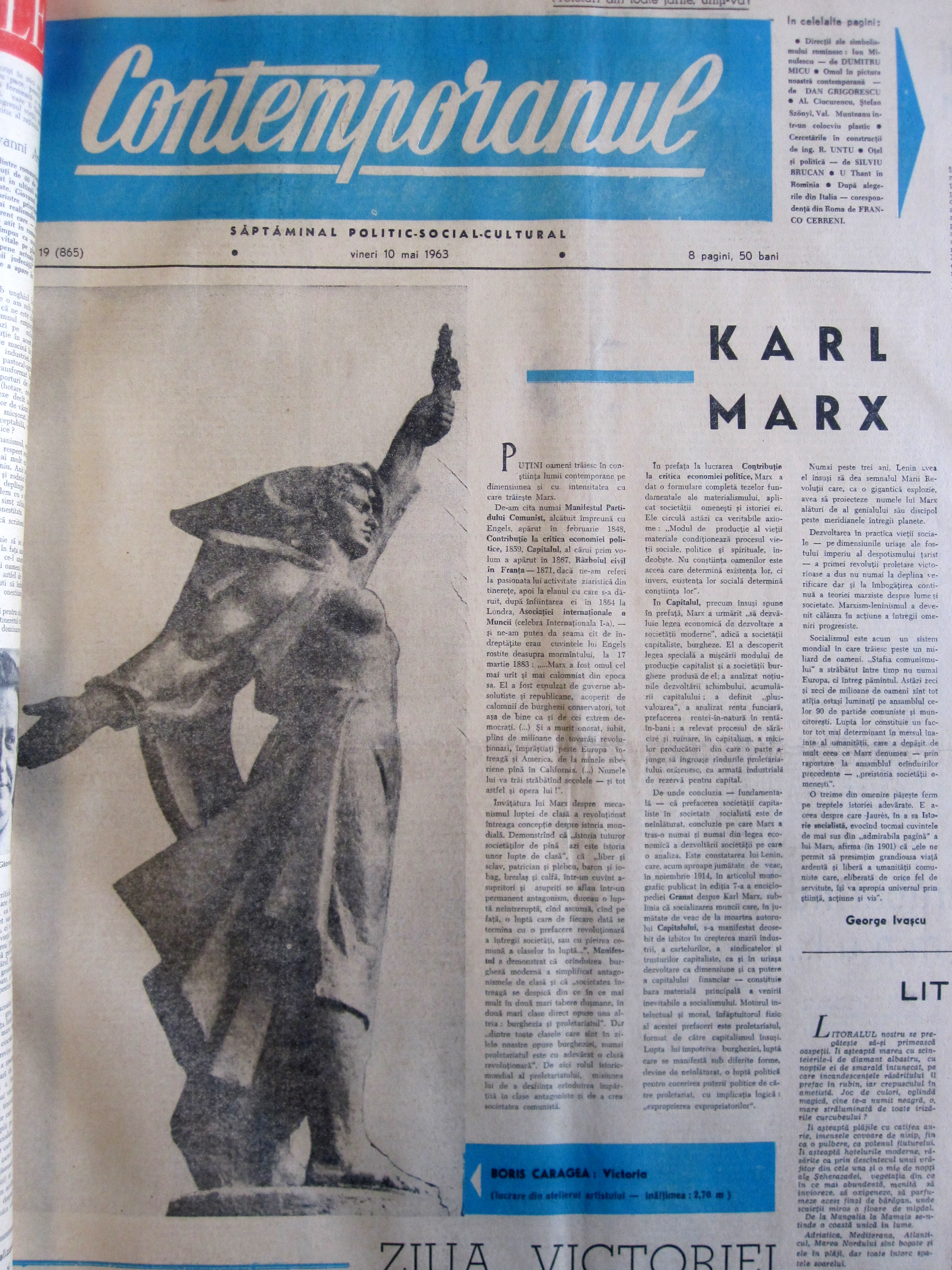 Contemporanul-1963-Revolutie-Culturala-George-Ivascu-Manolescu-Karl-Marx-Ziua-Victoriei