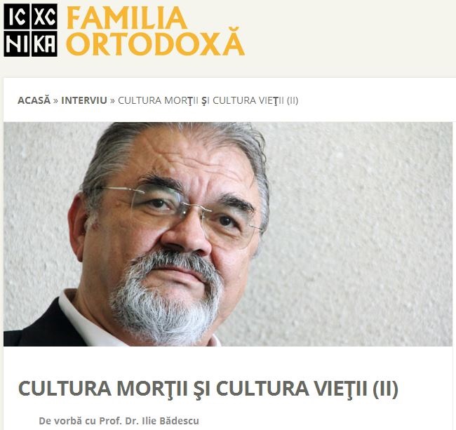 Prof Univ Dr Ilie Badescu in dialog cu Virgiliu Gheorghe - Familia Ortodoxa - Ziaristi Online