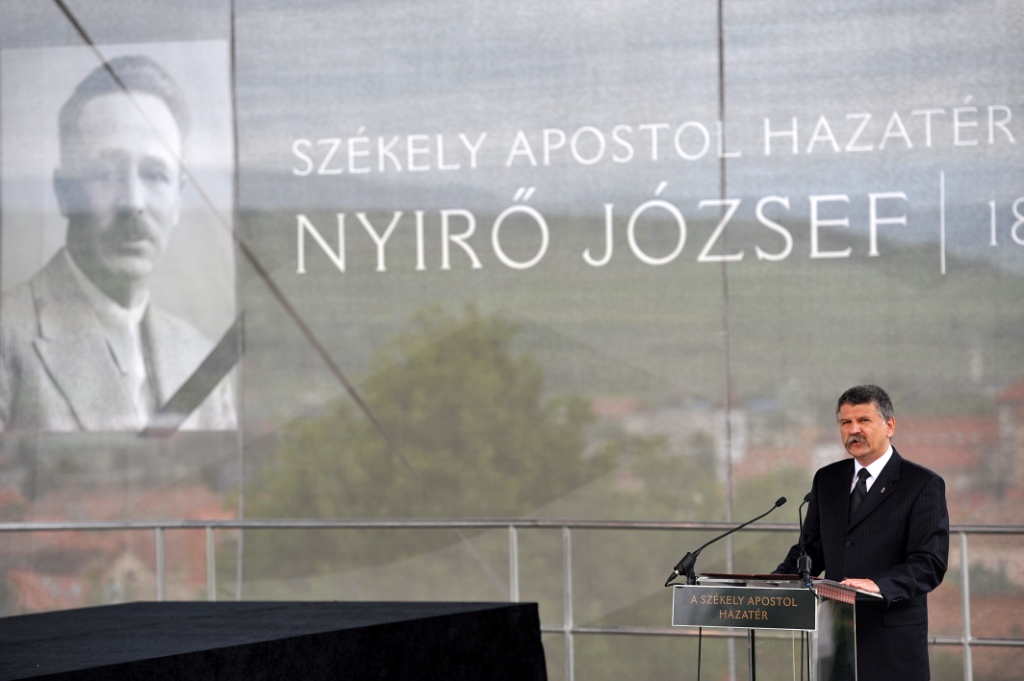 Kover Laszlo la comemorarea nazistului Nyiro Joszef