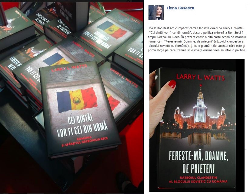Elena Basescu - Larry Watts - Bookfest - Facebook - June 2013