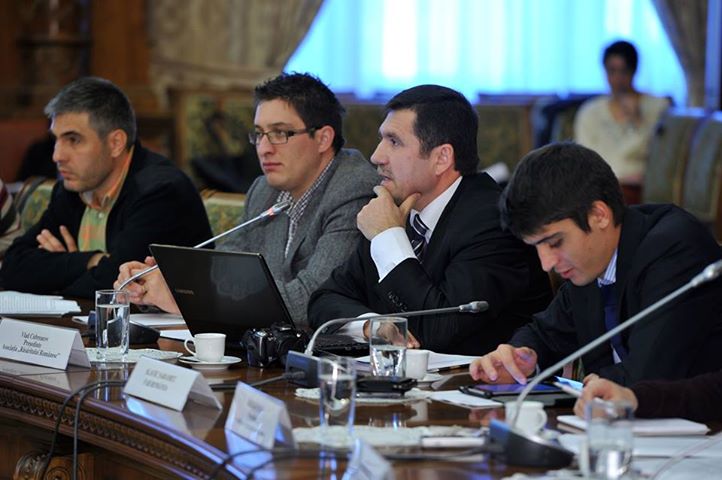 Vlad Cubreacov la Bucuresti in Senatul Romaniei la Conferinta despre Cetatenie Nov 2013
