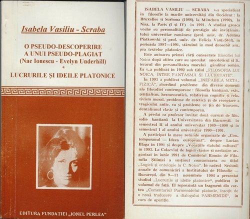 Isabela Vasiliu Scraba -Pseudo Descoperire-de-Pseudo Plagiat