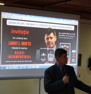 Larry Watts lansare de carte Aliati incompatibili