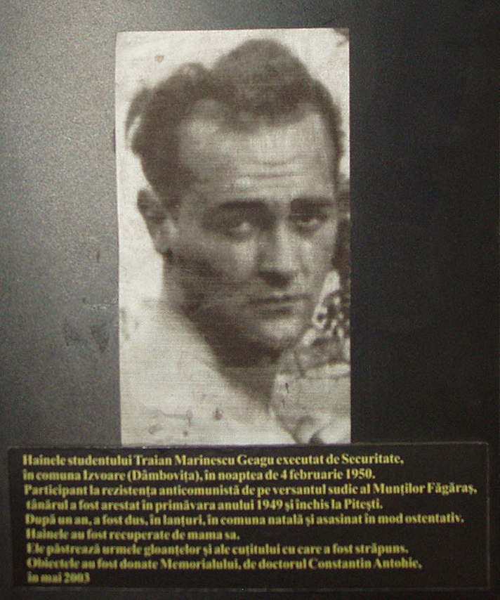 Studentul Traian Gh. Marinescu Geagu executat
