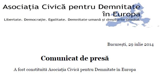 Asociatia Civica pentru Demnitate in Europa - Dan Tanasa
