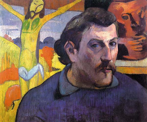 Paul-Gauguin.-Self-Portrait w Christ .1889