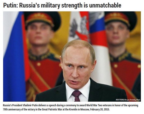 Putin despre puterea armatei rosii a Rusiei