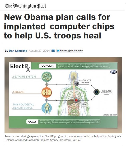 DARPA Microchips in Soldiers - Obama