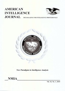 American Intelligence Journal about Larry Watts and Romania