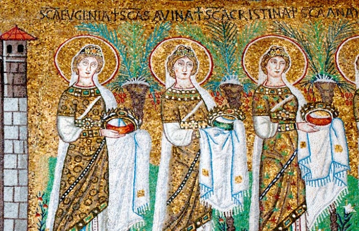 Doamnele Dacilor -Mozaic Ravenna - Sant’Appolinaire Nuovo