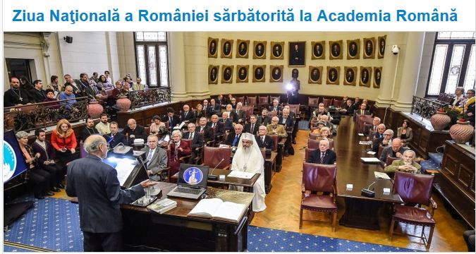 Ziua Nationala a Romaniei la Academia Romana 2015